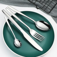 410不銹鋼餐具刀叉勺套裝家用加厚牛排刀叉勺子酒店西餐12件套