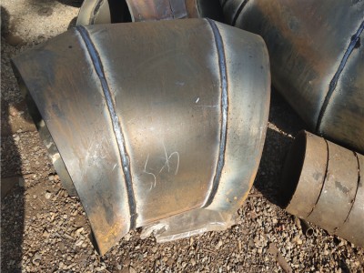 薄壁蝦米腰彎頭 45度排氣管道焊接彎頭 現 貨焊接螺旋管彎頭