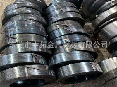 SK5高彈性彈簧鋼 SK5淬火發藍彈簧鋼帶 厚度0.1-3.0mm精密分條