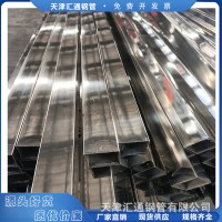 天津 201不銹鋼矩形管25*13欄桿扶手防盜網(wǎng)圍欄不銹鋼裝飾方矩管