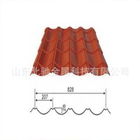 貨源銷售 紅色鋁鎂錳仿古瓦 鋁合金琉璃瓦 高品質金屬仿古瓦