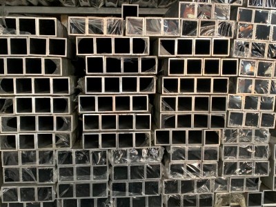 6061 6063氧化鋁合金方管 仿木紋管加工定制40*60工業(yè)鋁型材方通