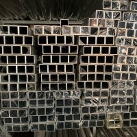 6061 6063氧化鋁合金方管 仿木紋管加工定制40*60工業鋁型材方通