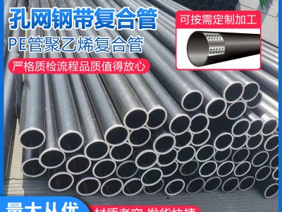 pe孔網(wǎng)鋼帶復(fù)合管 廠家直銷消防給水農(nóng)田排灌 鋼絲網(wǎng)骨架復(fù)合管