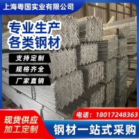 上海鍍鋅角鋼三角鐵Q235廠家直銷沖孔加工40*4規格齊全熱鍍鋅角鋼