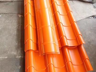 仿古鋁瓦 古建鋁合金板瓦 鐵青灰磚紅色仿古鋁瓦 屋面瓦