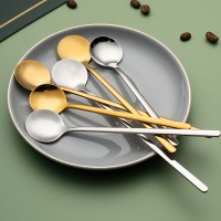 304不銹鋼攪拌勺 酒吧長柄冰勺蜂蜜攪拌勺創意咖啡勺子