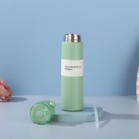 新款吸管迷你口袋杯304不銹鋼兒童保溫杯可愛便攜直身彈跳蓋水杯