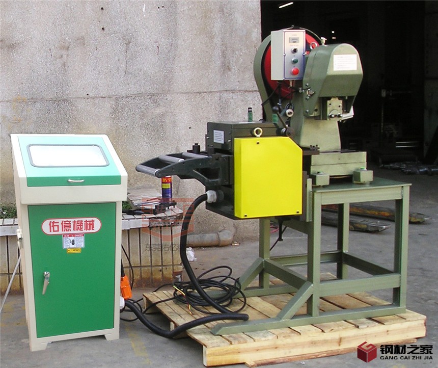 電動5噸沖床裝NC送料機