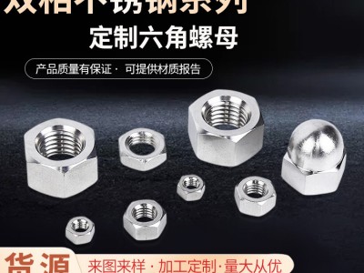 廠家直供雙相不銹鋼S32760/F55/1.4501六角螺母 2205 螺母來圖可定