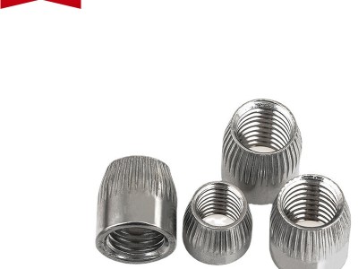 廠家直供M6M8M10M12不銹鋼錐母滾花拉爆內爆膨脹螺帽201 304