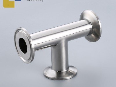 304衛生級快裝三通 304三通衛生級鏡面快裝 三通等徑焊接管件