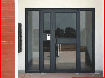 廠家自營鋁型材樓宇進戶門 小區單元入口門廠家專業