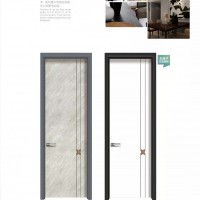 佛山鋁木門廠家供應鋁木生態門愛林堡隔音免漆套裝門不銹鋼木門