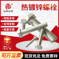 不銹鋼高強(qiáng)度螺絲螺栓廠家定做 4.8級(jí)白色鍍鋅不銹鋼外六角螺栓