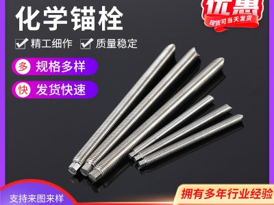 化學(xué)錨栓 316 304不銹鋼化學(xué)錨栓 不銹鋼螺栓加工 化學(xué)藥水錨栓