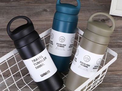 廠家直供500ml日式手提保溫杯男女304不銹鋼隨手杯原宿風咖啡杯