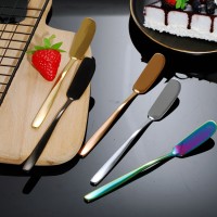 304不銹鋼牛油刀韓式長柄果醬黃油抹刀西餐具奶油裱花刀廠家批發