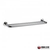 劍雅304不銹鋼衛浴雙桿毛巾架酒店批發/廠家直供